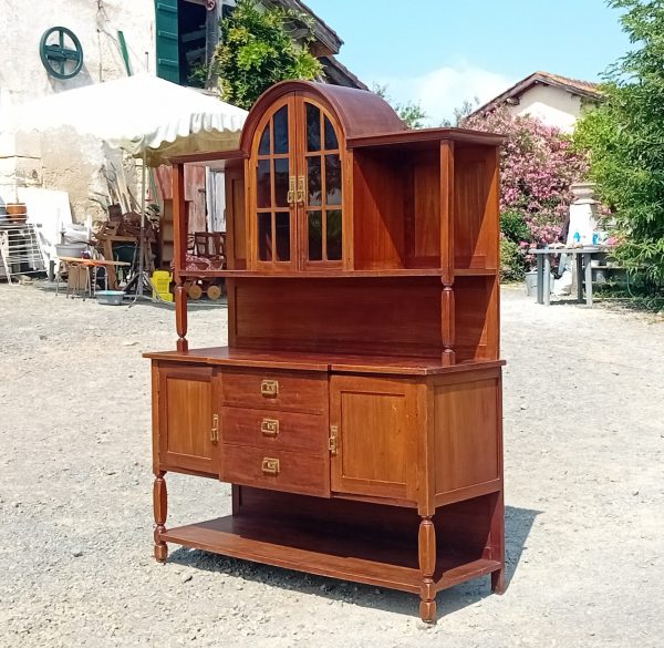 Ancien buffet / vitrine Art déco Bidassoa Béhobie n°11236