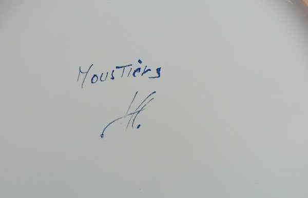 Grand plat en faïence de Moustiers n°11286