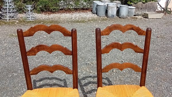 Paire de chaises paillées n°11358