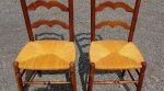 Paire de chaises paillées n°11358