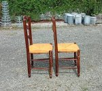 Paire de chaises paillées n°11358