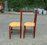 Paire de chaises paillées n°11358