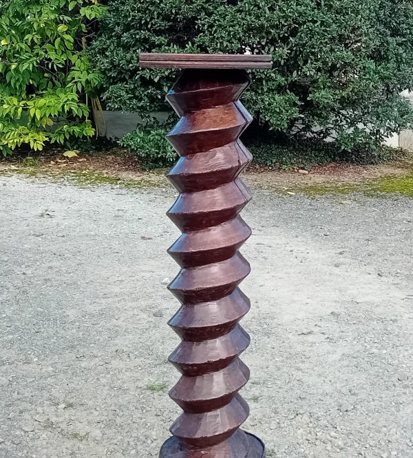 Ancienne vis de pressoir en chêne n°11380