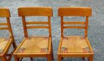 Lot de 6 chaises vintages a rénover n°11386