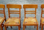 Lot de 6 chaises vintages a rénover n°11386