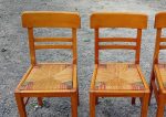 Lot de 6 chaises vintages a rénover n°11386