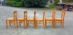 Lot de 6 chaises vintages a rénover n°11386