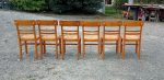 Lot de 6 chaises vintages a rénover n°11386