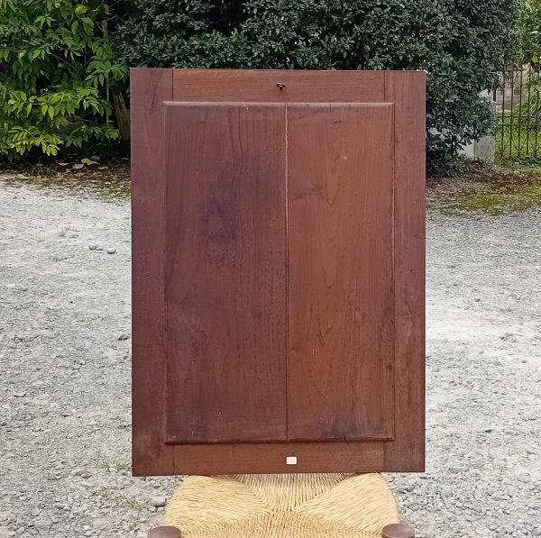 Ancien miroir avec cadre en bois n°11387