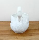 Jardinière en faïence / Cygne / n°11453