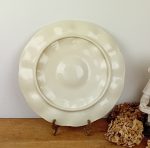 Ancien grand plat a huitres / Terre de fer / n°11452