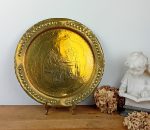 Ancien plateau en laiton béarnais n°11451