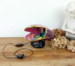 Veilleuse vintage en céramique / Moule / Poisson / Vallauris n°11461 // Réservé a V //