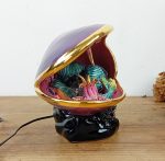 Veilleuse vintage en céramique / Moule / Poisson / Vallauris n°11461 // Réservé a V //