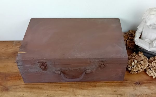 Ancienne valise en bois n°11458