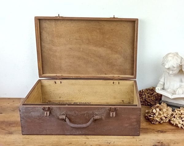 Ancienne valise en bois n°11458