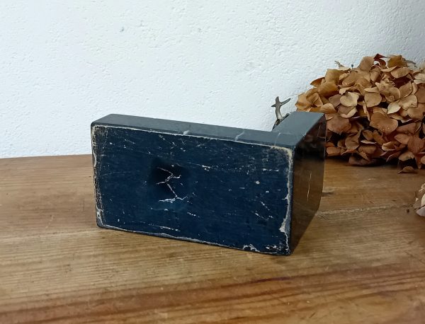 Ancien serre livre en marbre / cerf / n°11462 // Réservé a V //