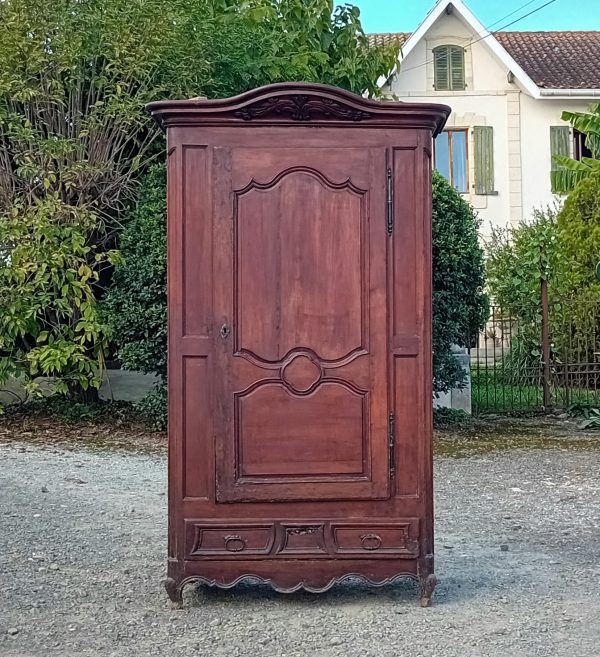 Ancienne bonnetière Louis XV en merisier n°11424