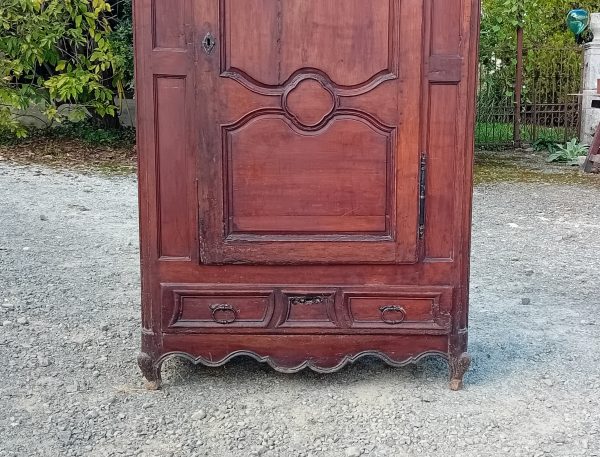 Ancienne bonnetière Louis XV en merisier n°11424