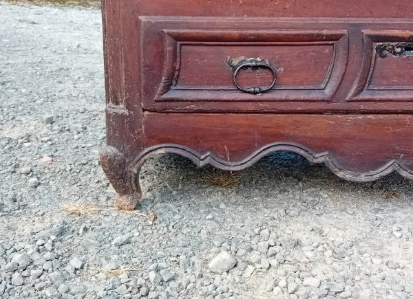 Ancienne bonnetière Louis XV en merisier n°11424