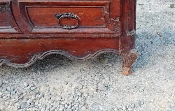 Ancienne bonnetière Louis XV en merisier n°11424