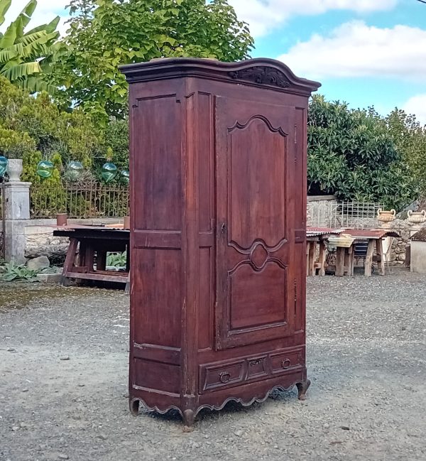 Ancienne bonnetière Louis XV en merisier n°11424