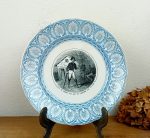 Ancienne assiette parlante Bordeaux Vieillard n°11472