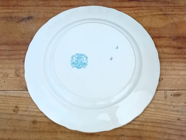 Ancienne assiette parlante Bordeaux Vieillard n°11472