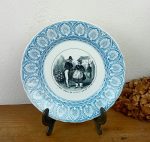 Ancienne assiette parlante Bordeaux Vieillard n°11473