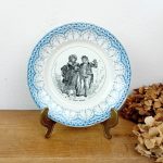 Ancienne assiette parlante Sarreguemines n°11476