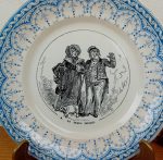 Ancienne assiette parlante Sarreguemines n°11476