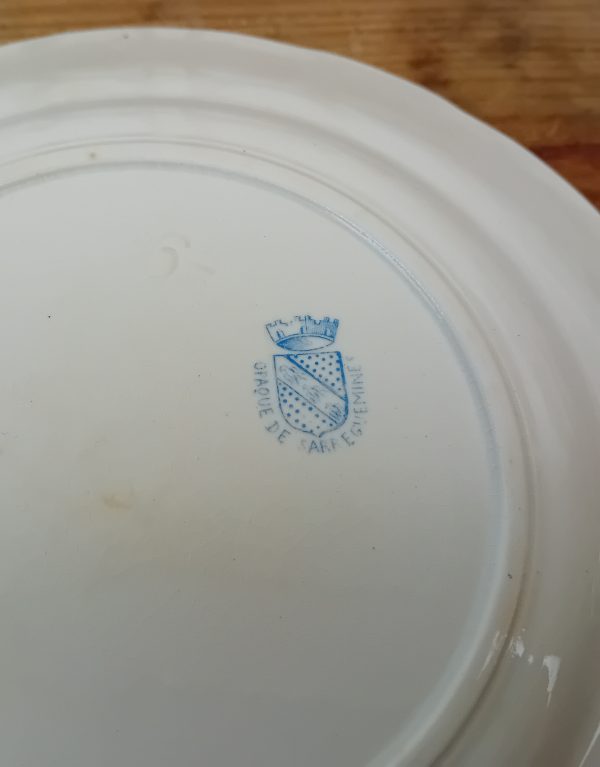 Ancienne assiette parlante Sarreguemines n°11476