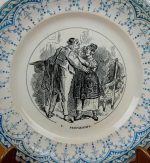 Ancienne assiette parlante Sarreguemines n°11475