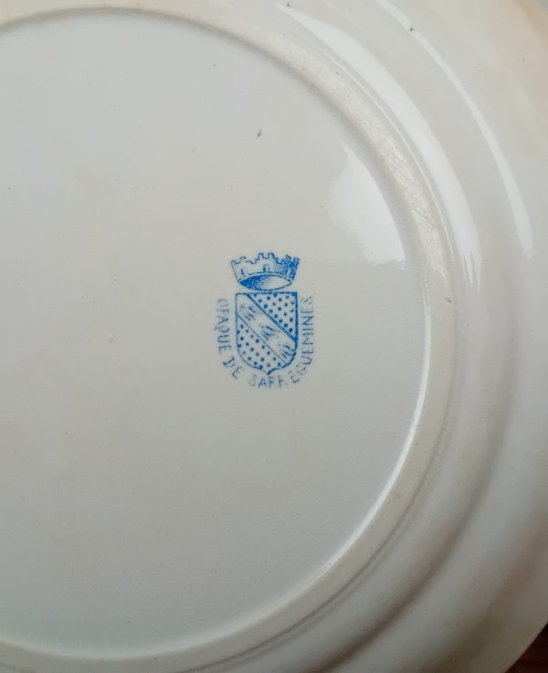 Ancienne assiette parlante Sarreguemines n°11475