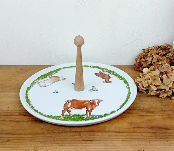 Plateau a fromage en faïence n°11479