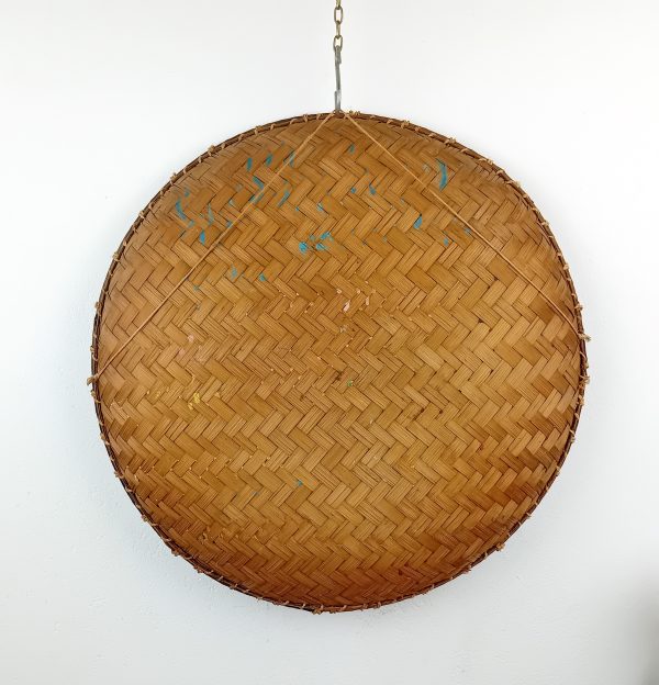 Tableau / Ancienne corbeille a riz peinte n°11508