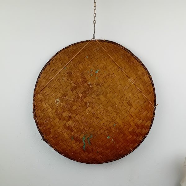 Tableau / Ancienne corbeille a riz peinte n°11506