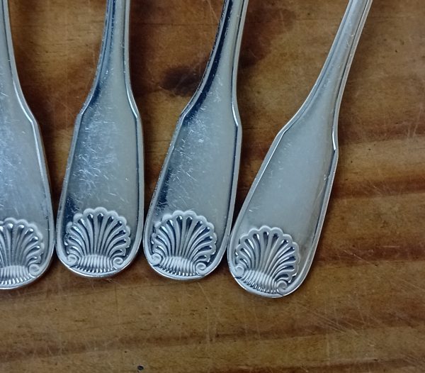 Lot de 6 cuillère a café en métal argenté Christofle n°11520