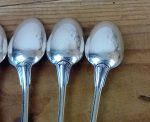Lot de 6 cuillère a café en métal argenté Christofle n°11520
