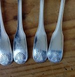 Lot de 6 cuillère a café en métal argenté Christofle n°11520