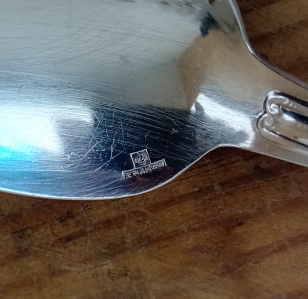 Lot de 5 cuillère a café en métal argenté Christofle n°11521