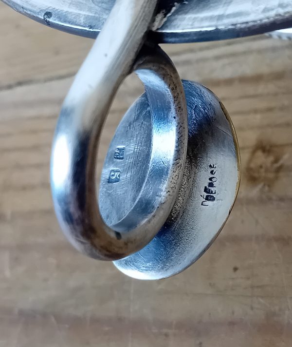 Ancien rat de cave en métal argenté n°11518