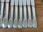 Lot de 12 couteaux en métal argenté n°11511
