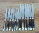 Lot de 12 couteaux anciens ( 6 + 6 ) n°11514