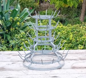 Égouttoir a bouteilles vintage / Hérisson / n°11543