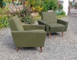 Paire de fauteuils vintages a restaurer n°11573