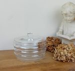 Boite a biscuit en cristal de Baccarat / Chevalier / n°11526