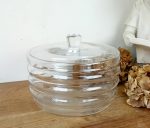 Boite a biscuit en cristal de Baccarat / Chevalier / n°11526