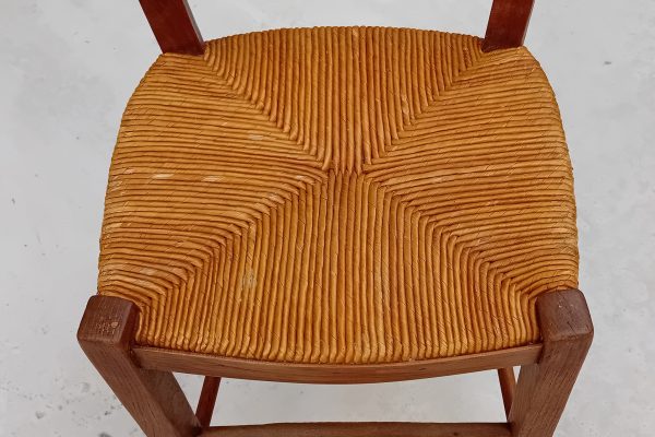Ancienne chaise haute paillée n°11566