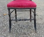 Ancienne chaise Napoléon III Bois Noirci n°11570